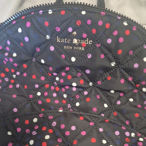 Kate Spade New York Karissa Nylon Quilted Large Backpack in the "Festive Polka D - Picture 2 of 6